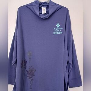 Disney Purple Oversized Long Sleeve Hoodie